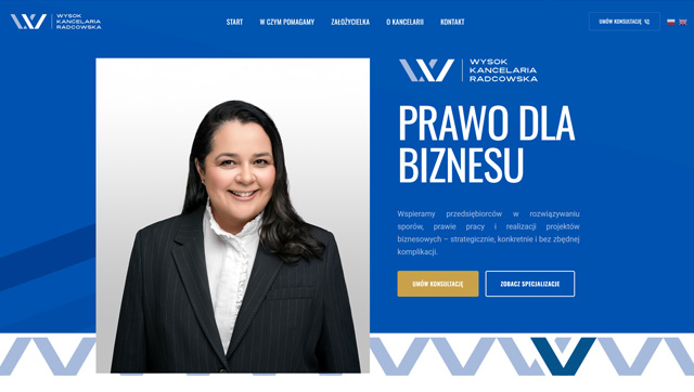 Wysok. Strona, która buduje zaufanie.